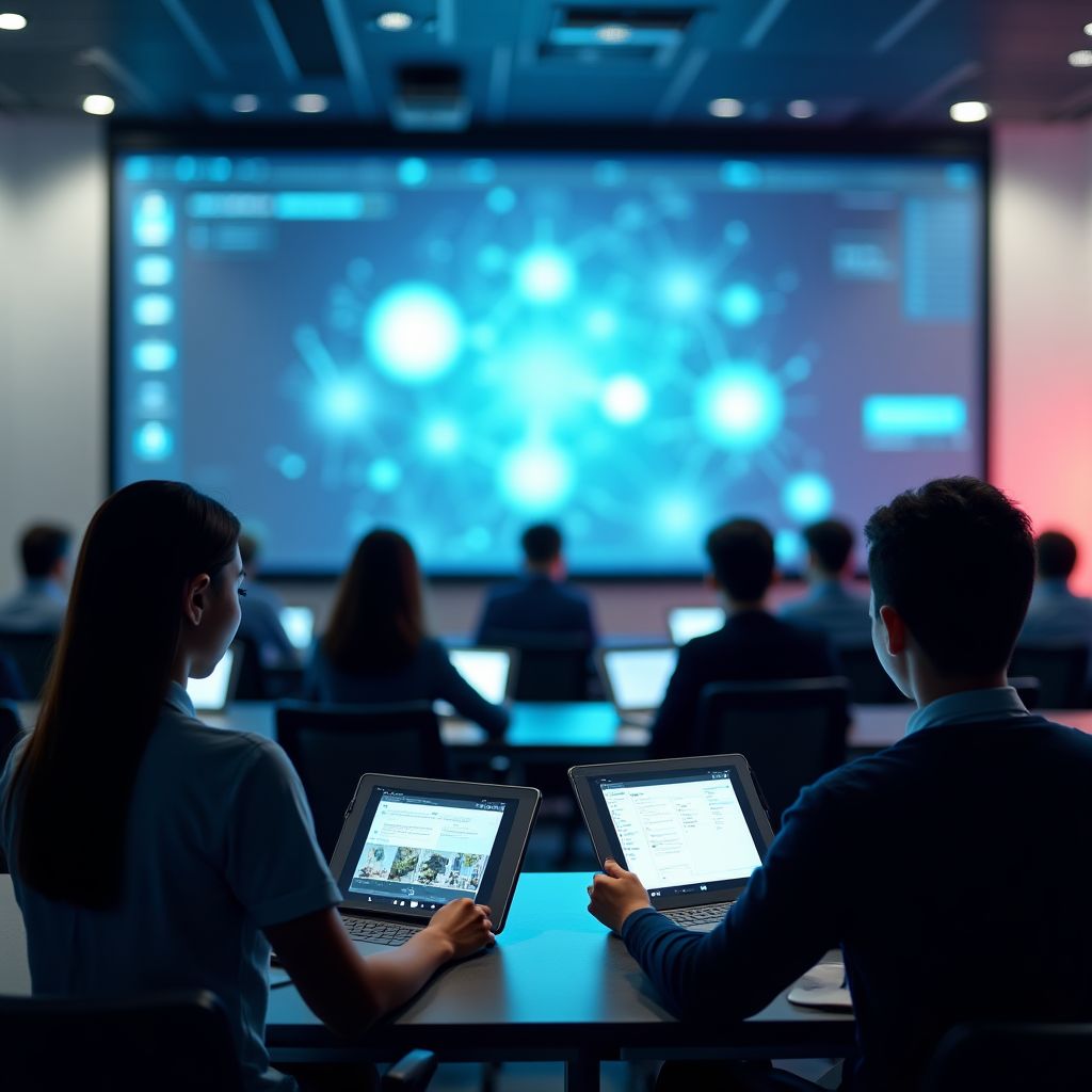 Clase con tecnología avanzada